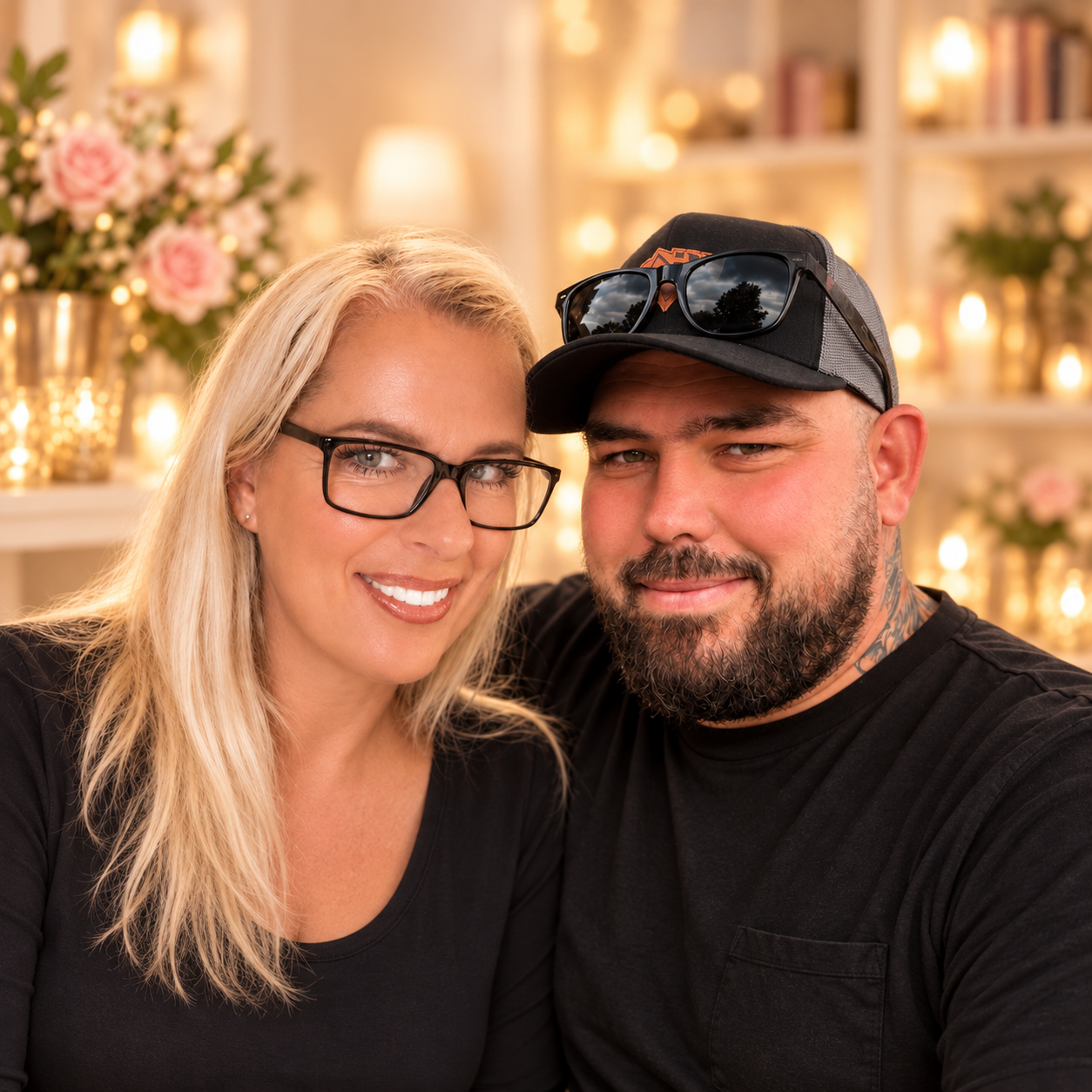 Mona und Sebastian Röse lächeln gemeinsam in die Kamera